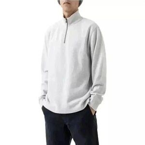 Rodd and Gunn Alton Ave Quarter Zip Sweater Grey size Large